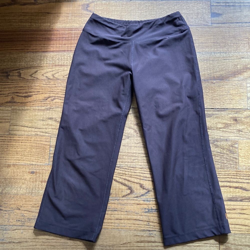 Lucy Tech Brown Pullon Running Workout Pants Size… - image 1